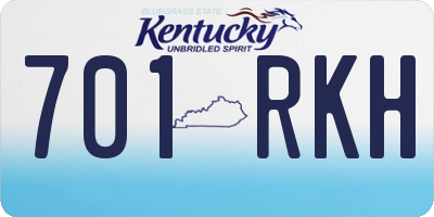 KY license plate 701RKH