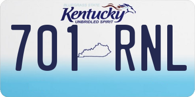 KY license plate 701RNL