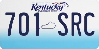 KY license plate 701SRC