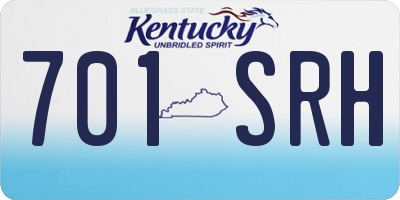 KY license plate 701SRH