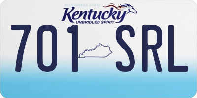 KY license plate 701SRL