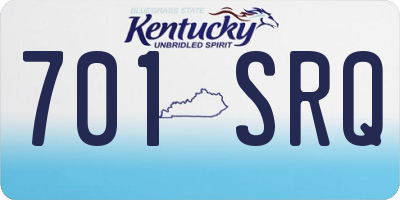 KY license plate 701SRQ