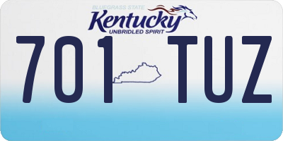 KY license plate 701TUZ