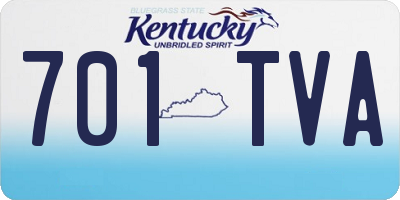 KY license plate 701TVA