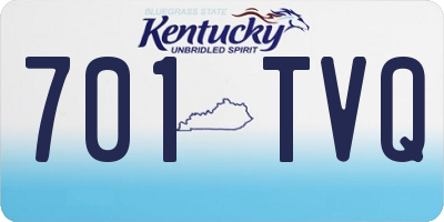 KY license plate 701TVQ