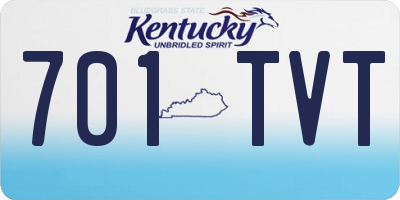 KY license plate 701TVT
