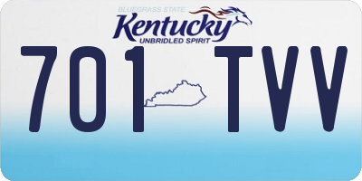 KY license plate 701TVV