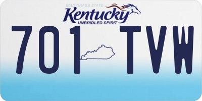 KY license plate 701TVW