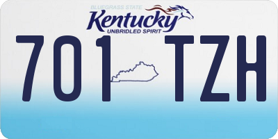 KY license plate 701TZH