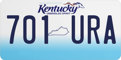 KY license plate 701URA