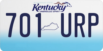 KY license plate 701URP