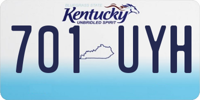 KY license plate 701UYH