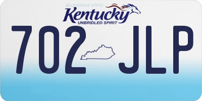 KY license plate 702JLP