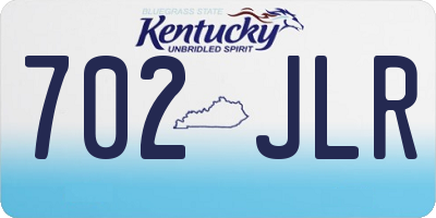 KY license plate 702JLR