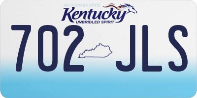 KY license plate 702JLS