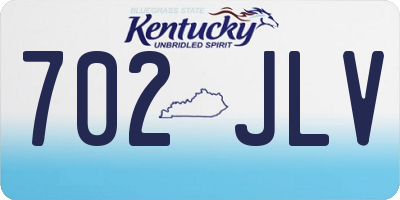 KY license plate 702JLV