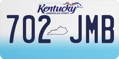 KY license plate 702JMB