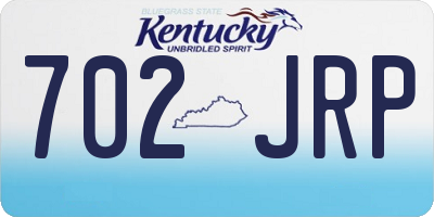 KY license plate 702JRP