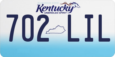 KY license plate 702LIL