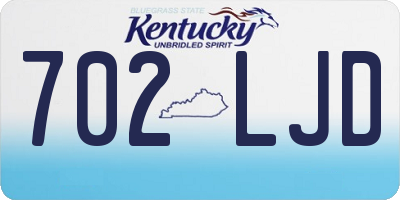 KY license plate 702LJD