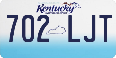 KY license plate 702LJT