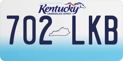KY license plate 702LKB