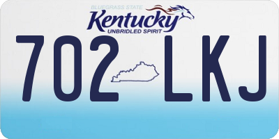 KY license plate 702LKJ