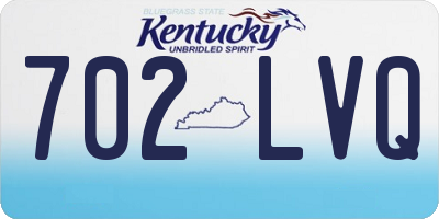 KY license plate 702LVQ