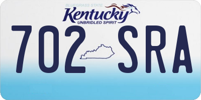 KY license plate 702SRA