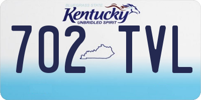 KY license plate 702TVL