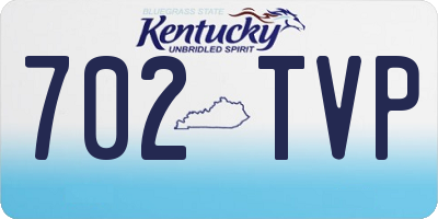 KY license plate 702TVP