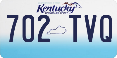 KY license plate 702TVQ