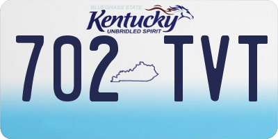 KY license plate 702TVT