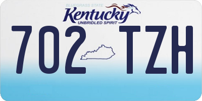 KY license plate 702TZH
