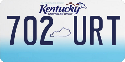 KY license plate 702URT