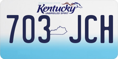 KY license plate 703JCH