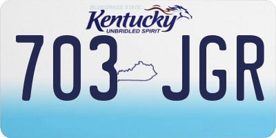 KY license plate 703JGR