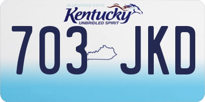 KY license plate 703JKD