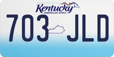 KY license plate 703JLD