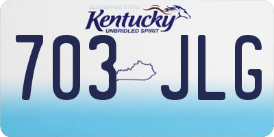 KY license plate 703JLG