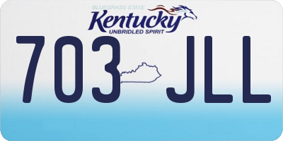 KY license plate 703JLL