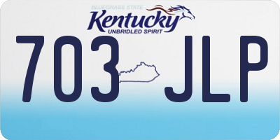 KY license plate 703JLP
