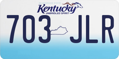 KY license plate 703JLR