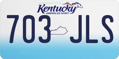 KY license plate 703JLS