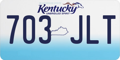 KY license plate 703JLT