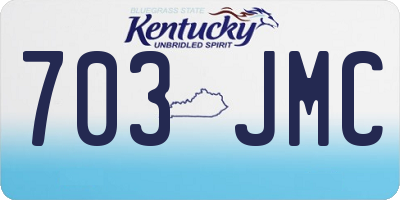 KY license plate 703JMC