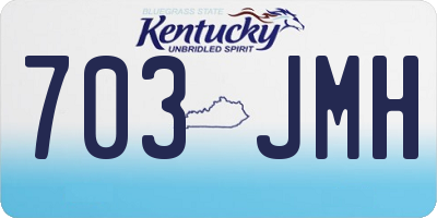 KY license plate 703JMH