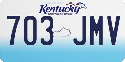 KY license plate 703JMV