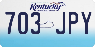 KY license plate 703JPY