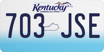 KY license plate 703JSE